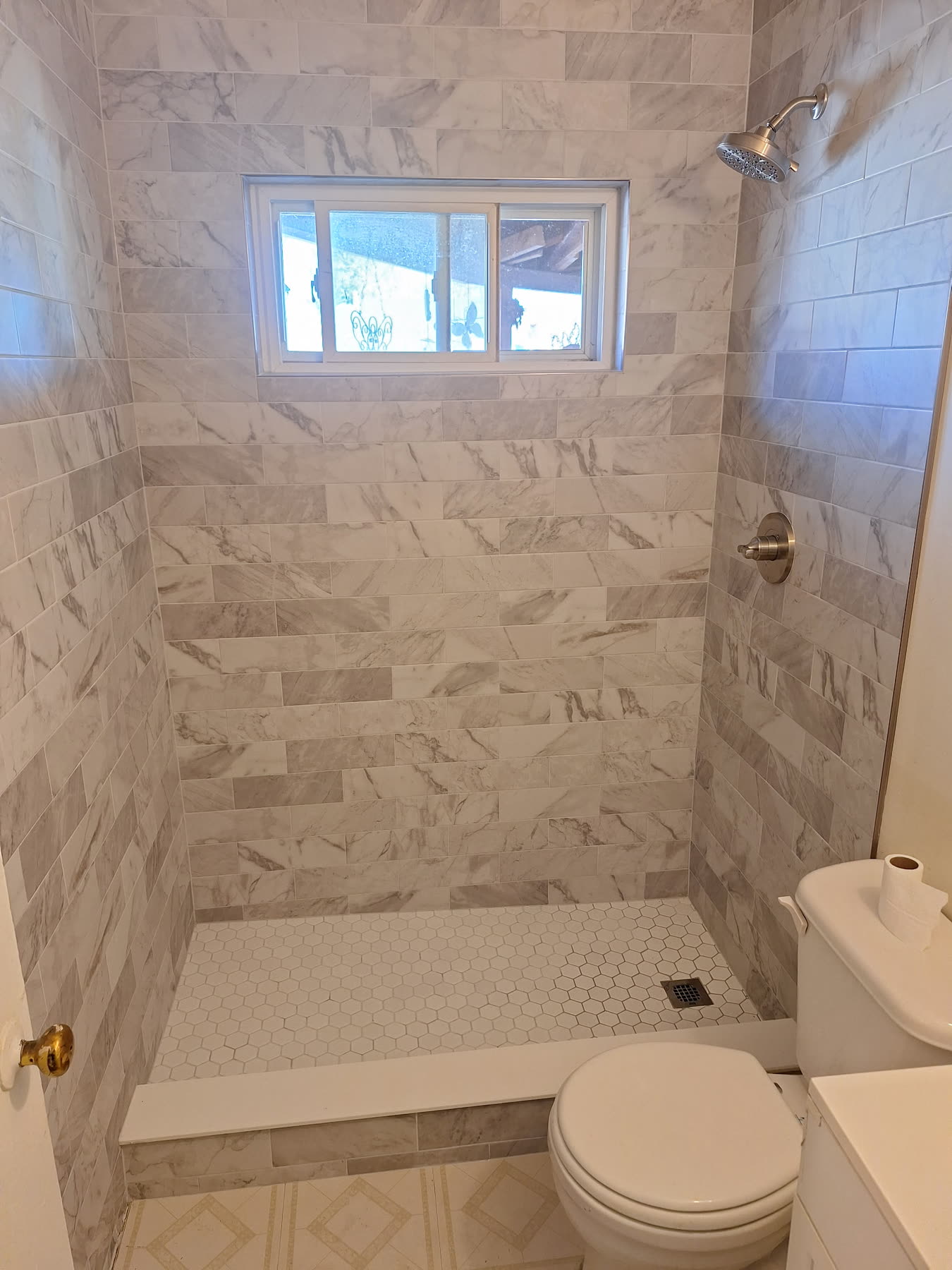 Marble shower