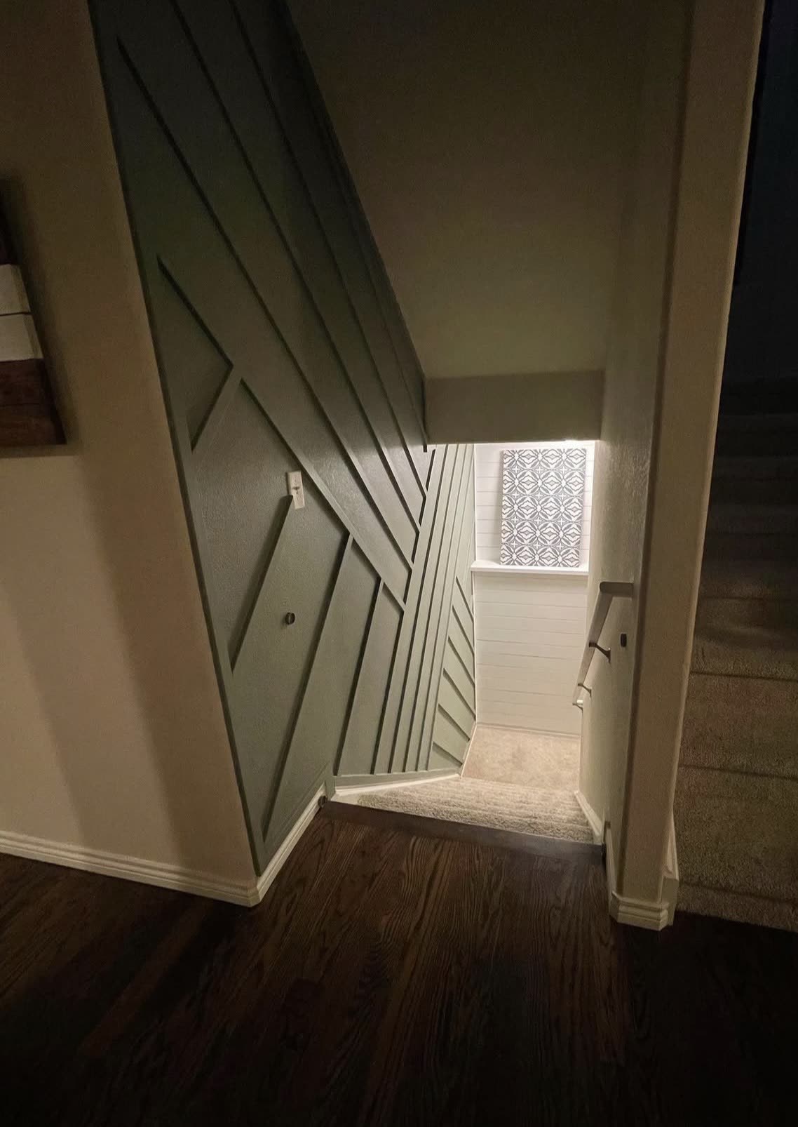 Stairwell accent wall